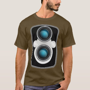 T-shirt Plaque faciale de l'appareil photo TLR vintage