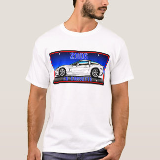 T-shirt Plaque minéralogique 2006 de C6 Corvette Backgroun