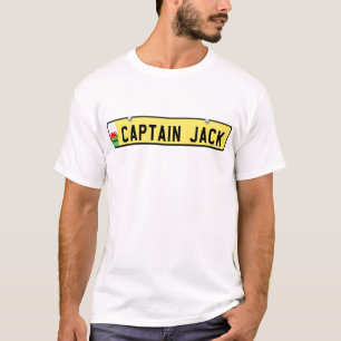 T-shirt Plaque minéralogique de capitaine Jack - de