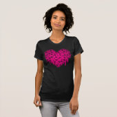 T-shirt plaques cardiaques de l'estomac d'amorçage (Devant entier)