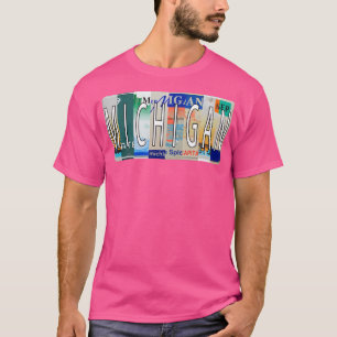 T-shirt Plaques de licence du Michigan