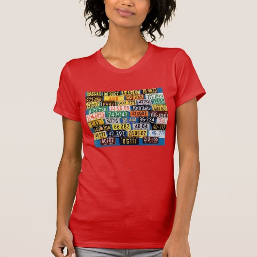 T-shirt Plaques de licence par H. Wilson Smith (Devant)