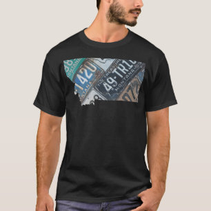 T-shirt Plaques de licence vintages du Montana