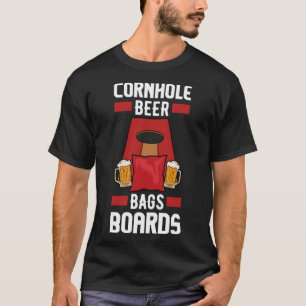 T-shirt Plaques de sacs à bière Cornhole Essential T-Shi