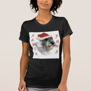 T-shirt Plaques Père Noël Schnauzer Standard