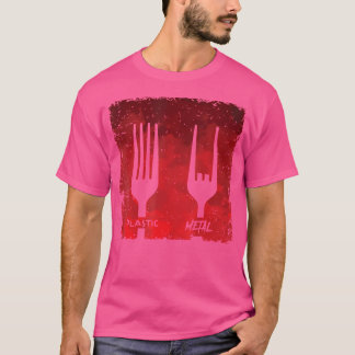 T-shirt Plastique Fork Metal Music