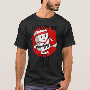 T-shirt Plat asiatique de nourriture tofu végan combat com