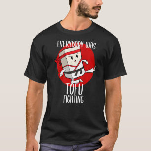 T-shirt Plat asiatique Tofu Vegan Fighan Fighter Bean Curd