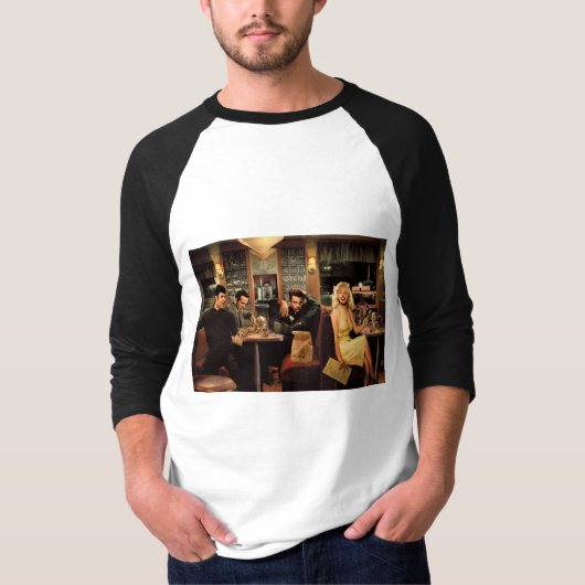T-shirt Plat bleu (Devant)