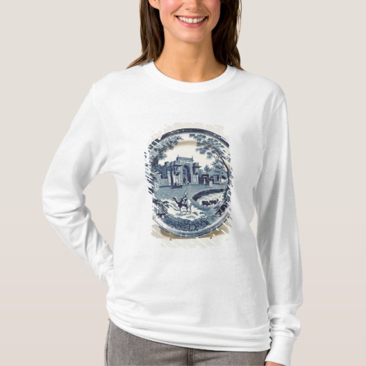 T-shirt Plat bleu et blanc de Spode, c.1815 (Devant)