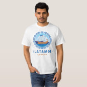 T-shirt Platamon, Grèce Design de navires grecs Hommes (Devant entier)