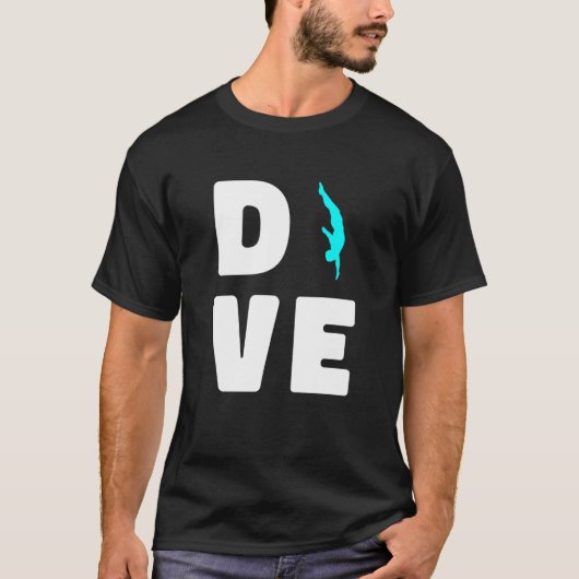 T-shirt Plate-forme amusante Plongée Springboard Plongée (Devant)