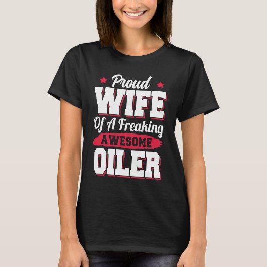 T-shirt Plate-forme de forage à l'huile Driller à col roul (Devant)