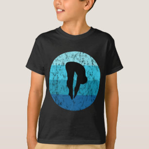 T-shirt Plate-forme de plongée Retro Eau Vintage Océan Spr