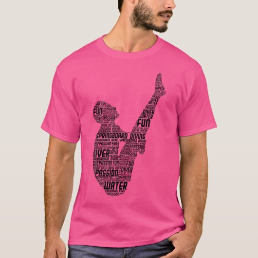 T-shirt Plate-forme de plongée Springboard Plate-forme de (Devant)