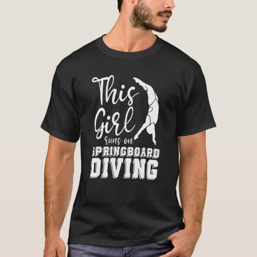 T-shirt Plate-forme Diver Girl - Plongée Springboard (Devant)