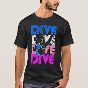 T-shirt Plate-forme Diver Girl Springboard Plongée 1