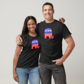 T-shirt Plate-forme républicaine 2020 Gop Elephant Word Cl (Unisexe)