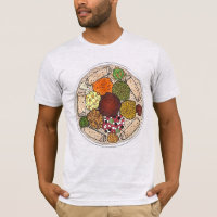 Plateau alimentaire éthiopien de Cuisine Injera Wa