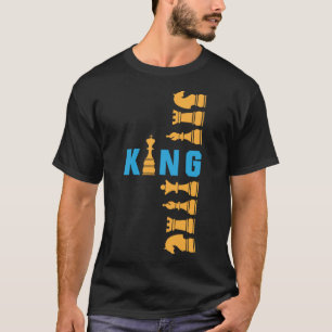 T-shirt Plateau de Jeu d'Échecs Roi – Conception de Pouvoi