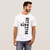 T-shirt Plateau de Jeu d'Échecs Roi – Conception de Pouvoi (Devant entier)