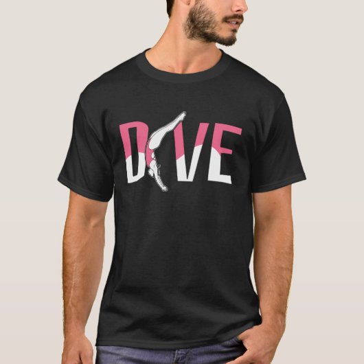 T-shirt Platform Diver Girl  Springboard Diving (Devant)