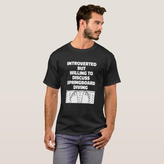 T-shirt Platform Diver Introverted Springboard Diving (Devant entier)