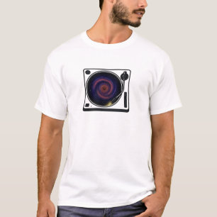 T-shirt Platine de galaxie - Lecteur de disque vinyle cosm