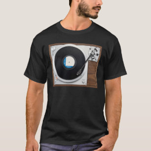 T-shirt Platine de gramophone disque vinyle tourne-disque