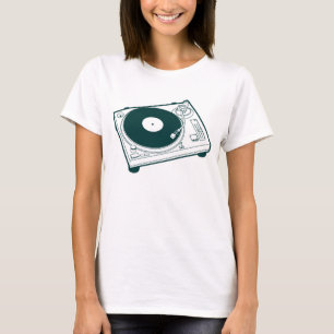 T-shirt Platine tourne-disque vinyle vintage