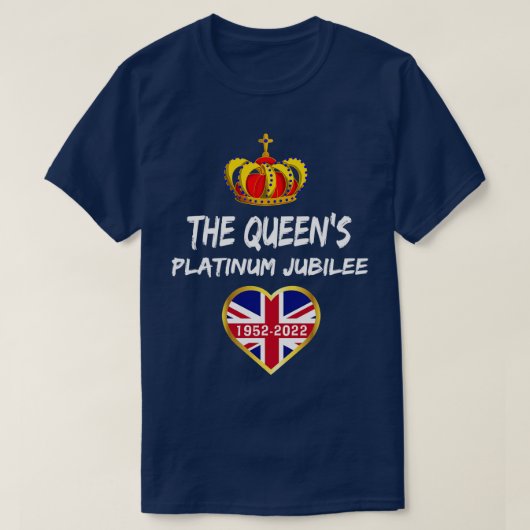 T-shirt Platinum Jubilé de la fête des Reines 2022 (Design devant)