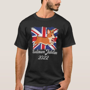 T-shirt Platinum Jubilee Cute Corgi depuis 1952 lun britan