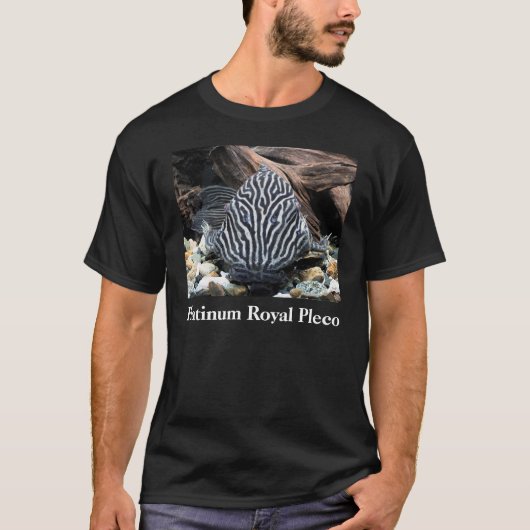 T-shirt Platinum Royal Pleco , Panaque niglolineatus (Devant)