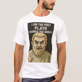 T-shirt Plato anti-poet t shirt  (Devant)