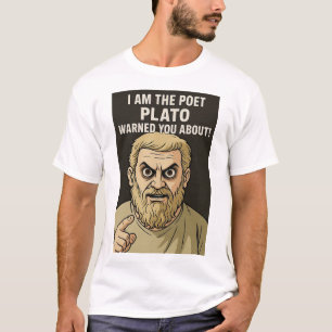 T-shirt Plato anti-poète t shirt