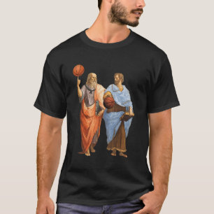 T-shirt Platon Aristote Match de basket-ball - Philosophe 