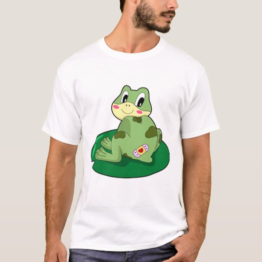 T-shirt Plâtre Coeur Feuille de grenouille (Devant)