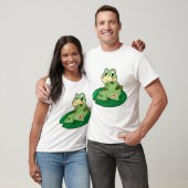 T-shirt Plâtre Coeur Feuille de grenouille (Unisexe)