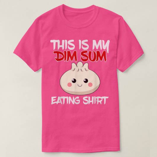 T-shirt Plats asiatiques chinois Nourriture Restaurant Dim (Design devant)