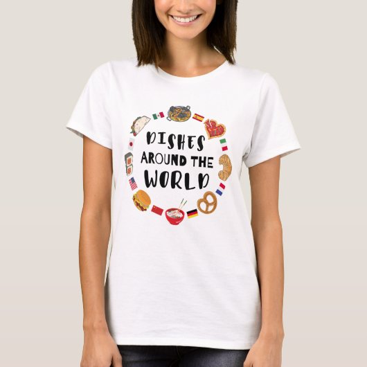 T-shirt Plats du monde entier (Devant)