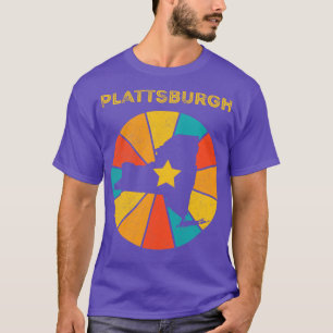 T-shirt Plattsburgh New York Vintage Souvenir en détresse 