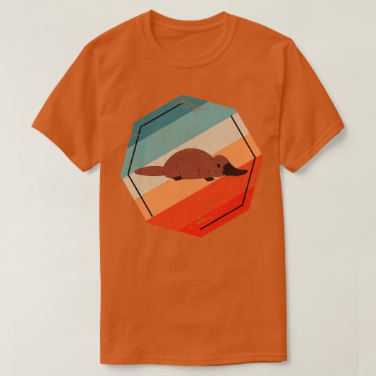 T-shirt Platype de Cute Retro (Design devant)