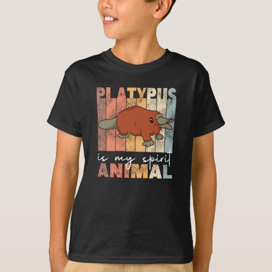 T-shirt Platypus Est Mon Esprit Animal - Sweet Platypus (Devant)