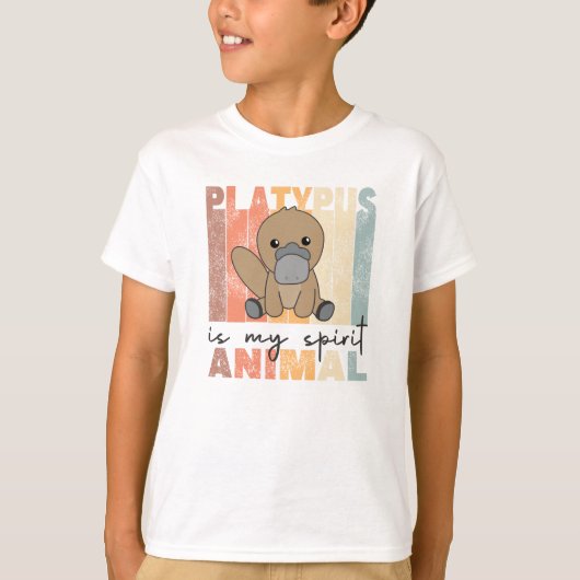 T-shirt Platypus Est Mon Esprit Animal - Sweet Platypus (Devant)