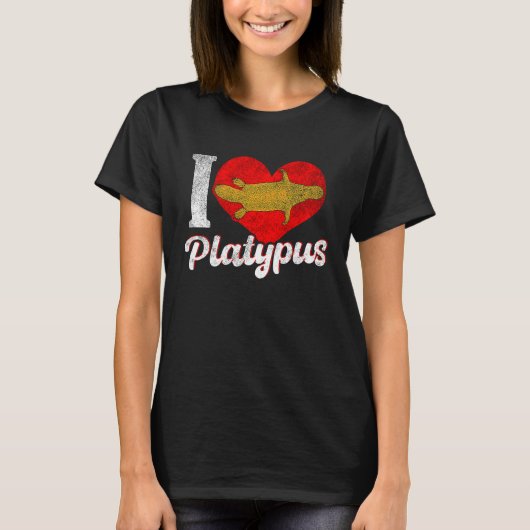 T-shirt Platypus Love Australia Australian Animal (Devant)