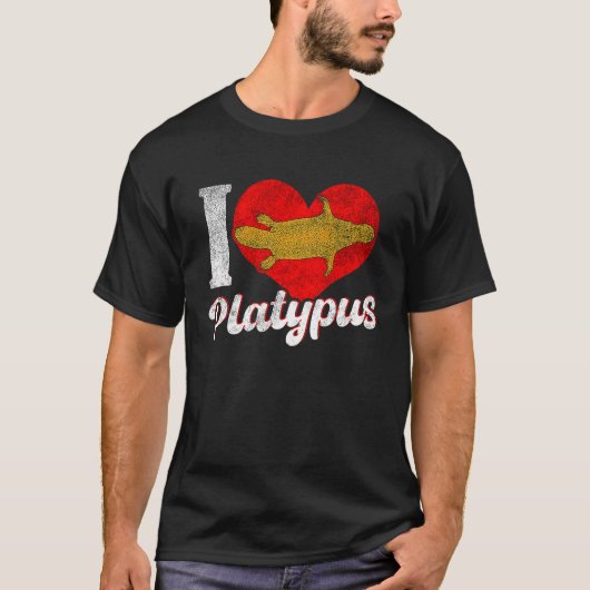 T-shirt Platypus Love Australie Animal australien (Devant)