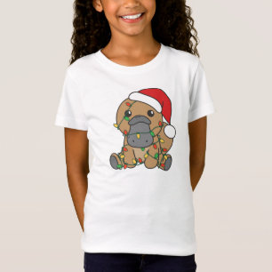 T-Shirt Platypus Noël Animaux d'hiver Vacances Platypus