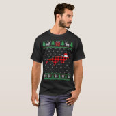 T-shirt Platypus Red Plaid Ugly Christmas Sweater Matching (Devant entier)