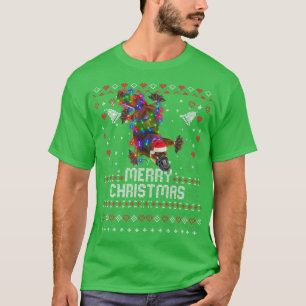 T-shirt Platypus Santa Hat Animal Noël Arbre Lumières Ho