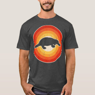 T-shirt Platypus Sunset Rétro pour Hommes Femmes Garçons F